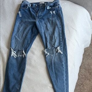 Forever 21 Distressed Blue Women's Jeans